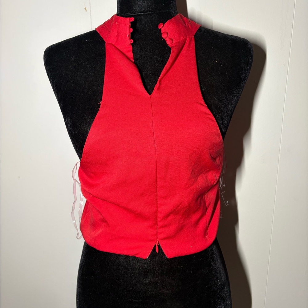 Pants Store Stylish Red Sleeveless Top